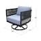 International Concepts Outdoor Patio Swivel Rocking Dining Chair with Cushion ODC-201SW - alternate 4